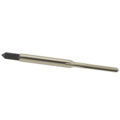 Interstate - M2.5x0.45 Metric Coarse 6H 3 Flute Bright Finish High Speed Steel Straight Flute Standard Hand Tap - Plug, Right Hand Thread, 1-13/16" OAL, 1/2" Thread Length, D3 Limit, Oversize - Exact Industrial Supply