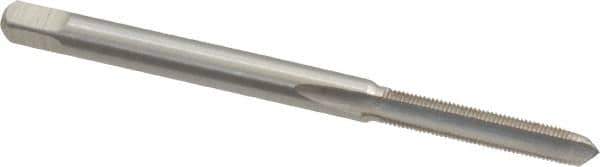 Interstate - M3x0.35 Metric Fine 6H 3 Flute Bright Finish High Speed Steel Straight Flute Standard Hand Tap - Plug, Right Hand Thread, 1-15/16" OAL, 5/8" Thread Length, D3 Limit, Oversize - USA Tool & Supply