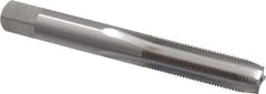 Interstate - M8x0.75 Metric Fine 4 Flute Bright Finish High Speed Steel Straight Flute Standard Hand Tap - Plug, Right Hand Thread, 2-23/32" OAL, 1-1/8" Thread Length, D4 Limit, Oversize - USA Tool & Supply