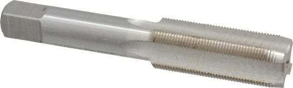 Interstate - M18x1.00 Metric Fine 4 Flute Bright Finish High Speed Steel Straight Flute Standard Hand Tap - Plug, Right Hand Thread, 4-1/32" OAL, 1-13/16" Thread Length, D6 Limit, Oversize - Exact Industrial Supply