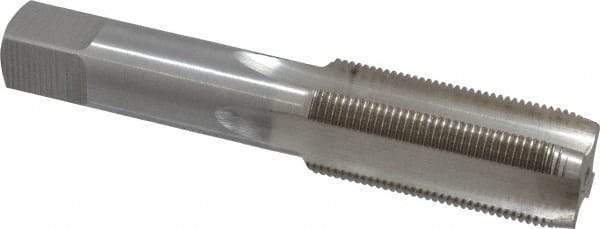 Interstate - M24x1.50 Metric Fine 4 Flute Bright Finish High Speed Steel Straight Flute Standard Hand Tap - Plug, Right Hand Thread, 4-29/32" OAL, 2-7/32" Thread Length, D7 Limit, Oversize - USA Tool & Supply