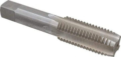 Interstate - M24x3.00 Metric Coarse 4 Flute Bright Finish High Speed Steel Straight Flute Standard Hand Tap - Plug, Right Hand Thread, 4-29/32" OAL, 2-7/32" Thread Length, D4 Limit, Oversize - Exact Industrial Supply