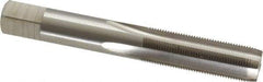 Interstate - M10x0.75 Metric Fine 4 Flute Bright Finish High Speed Steel Straight Flute Standard Hand Tap - Plug, Right Hand Thread, 2-23/32" OAL, 1-1/8" Thread Length, D5 Limit, Oversize - USA Tool & Supply