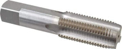 Interstate - M30x3.00 Metric Fine 6H 4 Flute Bright Finish High Speed Steel Straight Flute Standard Hand Tap - Plug, Right Hand Thread, 5-7/16" OAL, 2-9/16" Thread Length, D8 Limit, Oversize - USA Tool & Supply