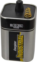 Energizer - Size EN529, Alkaline, Lantern Battery - 6 Volts, Spring Terminal, ANSI Regulated - USA Tool & Supply