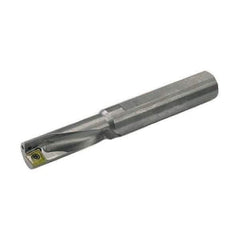 Allied Machine and Engineering - 0.94" Max Drill Depth, 3xD, 10mm Diam, Indexable Insert Drill - 1 Insert, 1/2" Shank Diam, Straight Shank - USA Tool & Supply