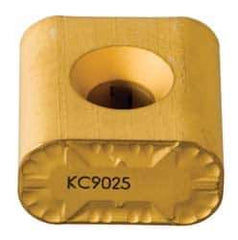 Kennametal - LNUX191940 S-WT5 Grade KC9025 Carbide Turning Insert - Al2O3/TiN Finish, 90° Rectangle, 10mm Thick, 5/32" Corner Radius - USA Tool & Supply