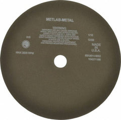 Norton - 12" 90 Grit Aluminum Oxide Cutoff Wheel - 1/16" Thick, 1-1/4" Arbor, 3,820 Max RPM, Use with Angle Grinders - USA Tool & Supply