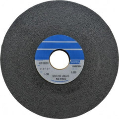 Norton - 6" Diam, 1" Face Width, 1" Center Hole, Medium Grade, Silicon Carbide Deburring Wheel - Convolute, Hard Density 7 Grade, 6,000 RPM - USA Tool & Supply