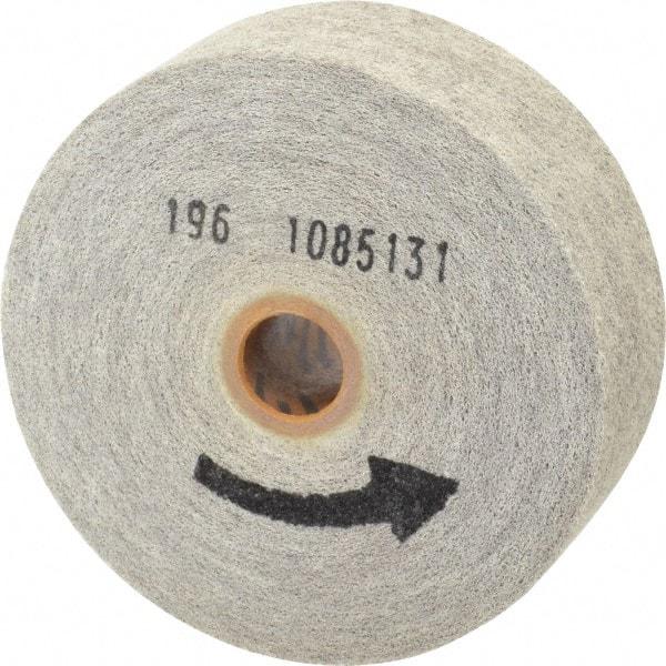 Norton - 6" Diam, 2" Face Width, 1" Center Hole, Medium Grade, Aluminum Oxide Deburring Wheel - Convolute, Hard Density 7 Grade, 4,500 RPM - USA Tool & Supply