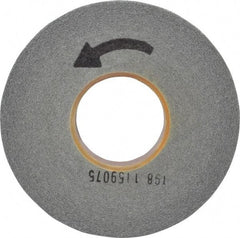 Norton - 8" Diam, 1" Face Width, 3" Center Hole, Fine Grade, Silicon Carbide Deburring Wheel - Convolute, Hard Density 7 Grade, 3,650 RPM - USA Tool & Supply
