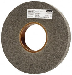 Norton - 8" Diam, 1" Face Width, 3" Center Hole, Medium Grade, Silicon Carbide Deburring Wheel - Convolute, Hard Density 7 Grade, 4,500 RPM - USA Tool & Supply