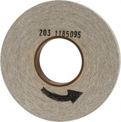 Norton - 8" Diam, 1" Face Width, 3" Center Hole, Fine Grade, Aluminum Oxide Deburring Wheel - Convolute, Hard Density 8 Grade, 3,650 RPM - USA Tool & Supply