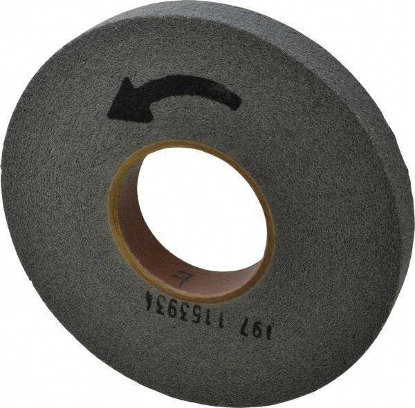 Norton - 8" Diam, 1" Face Width, 3" Center Hole, Medium Grade, Silicon Carbide Deburring Wheel - Convolute, Hard Density 8 Grade, 3,650 RPM - USA Tool & Supply