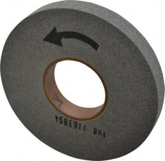 Norton - 8" Diam, 1" Face Width, 3" Center Hole, Fine Grade, Silicon Carbide Deburring Wheel - Convolute, Hard Density 9 Grade, 4,500 RPM - USA Tool & Supply