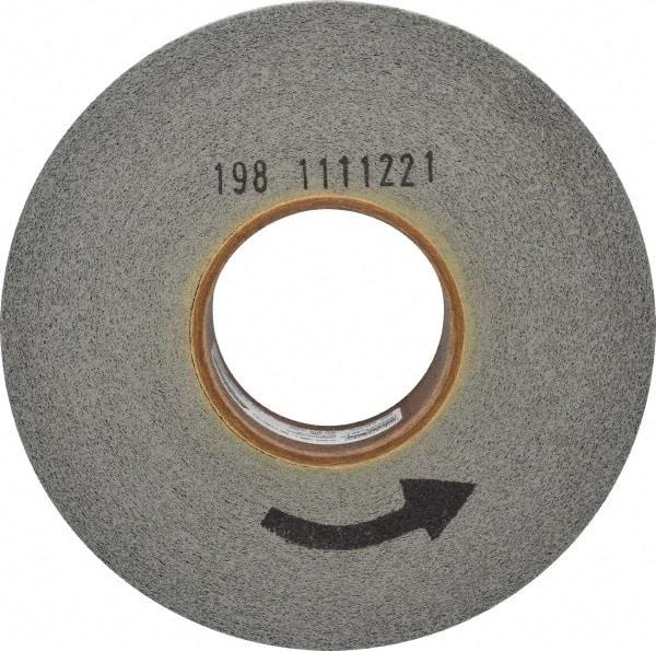 Norton - 8" Diam, 2" Face Width, 3" Center Hole, Fine Grade, Silicon Carbide Deburring Wheel - Convolute, Hard Density 8 Grade, 3,650 RPM - USA Tool & Supply