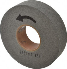 Norton - 8" Diam, 2" Face Width, 3" Center Hole, Fine Grade, Silicon Carbide Deburring Wheel - Convolute, Hard Density 9 Grade, 3,650 RPM - USA Tool & Supply