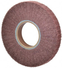 Norton - 8" Diam 220 Grit Aluminum Oxide Unmounted Flap Wheel - 3" Hole, 2" Wide, Density 5, Nonwoven, Grade Fine, 2,500 Max RPM - USA Tool & Supply