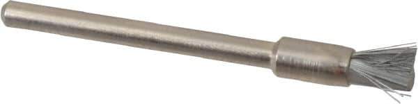 Anderson - 3/16" Brush Diam, Crimped, End Brush - 1/8" Diam Shank, 25,000 Max RPM - USA Tool & Supply