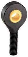 Igus - 5/8" ID, 1-1/2" Max OD, 945 Lb Max Static Cap, Self Aligning Spherical Rod End - 5/8-18 LH, 5/8" Shank Diam, 1-5/8" Shank Length, Thermoplastic with Plastic Raceway - USA Tool & Supply