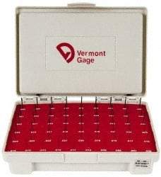 Vermont Gage - 55 Piece, 0.006-0.06 Inch Diameter Plug and Pin Gage Set - Plus 0.0002 Inch Tolerance, Class ZZ - USA Tool & Supply