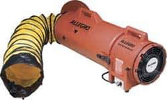 Allegro - 831 CFM, Electrical AC Axial Blower Kit - 8 Inch Inlet/Outlet, 0.33 HP, 115 Max Voltage Rating - USA Tool & Supply