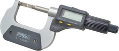 Fowler - 0" to 1" Mechanical Blade Micrometer - 0.0002" Accuracy, 0.001mm Graduation, 0.03" Blade Thickness, Friction Thimble, Digital Counter - USA Tool & Supply