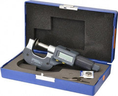 Fowler - 0 to 1 Inch, Ratchet Stop Thimble, IP54 Water Resistance, Electronic Disc Micrometer - 0.7874 Inch Disc, 0.00005 Inch Resolution - USA Tool & Supply