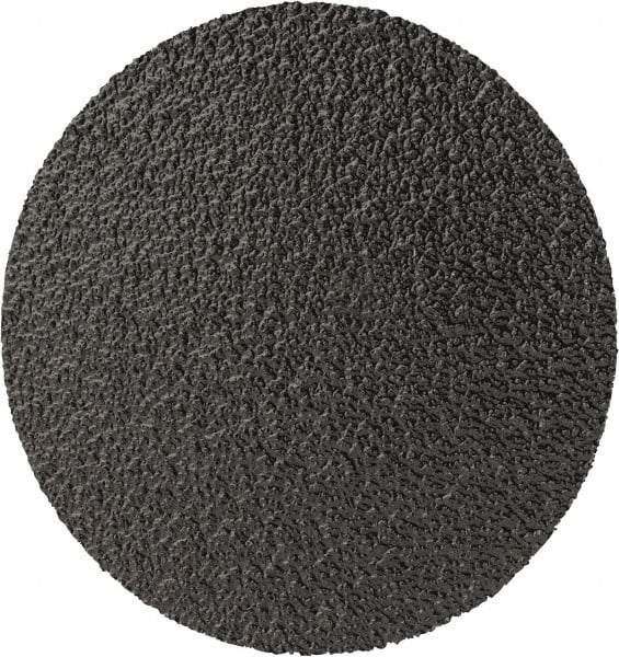3M - 2" Disc Diam, 80 Grit, Zirconia Alumina Quick Change Disc - Type R Attaching System, Coated, Black, Medium Grade, 25,000 RPM, 501C Series - USA Tool & Supply