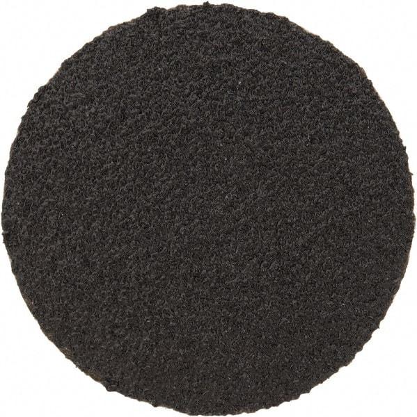 3M - 2" Disc Diam, 60 Grit, Zirconia Alumina Quick Change Disc - Type S Attaching System, Coated, Black, Medium Grade, 25,000 RPM, 501C Series - USA Tool & Supply