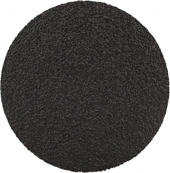 3M - 2" Disc Diam, 80 Grit, Zirconia Alumina Quick Change Disc - Type S Attaching System, Coated, Black, Medium Grade, 25,000 RPM, 501C Series - USA Tool & Supply