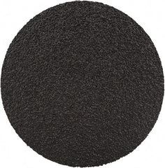 3M - 2" Disc Diam, 80 Grit, Zirconia Alumina Quick Change Disc - Type S Attaching System, Coated, Black, Medium Grade, 25,000 RPM, 501C Series - USA Tool & Supply