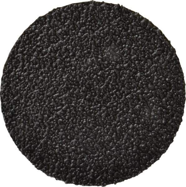 3M - 3" Disc Diam, 36 Grit, Zirconia Alumina Quick Change Disc - Type S Attaching System, Coated, Black, Very Coarse Grade, 20,000 RPM, 501C Series - USA Tool & Supply