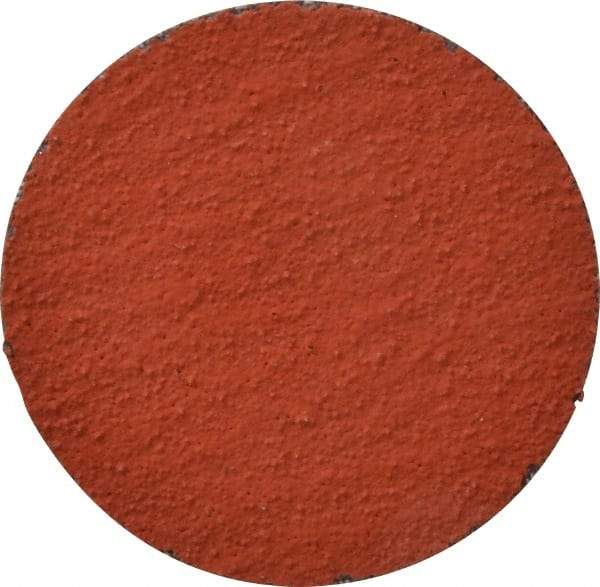 3M - 2" Disc Diam, 80 Grit, Ceramic Quick Change Disc - Type S Attaching System, Coated, Orange, Medium Grade, 25,000 RPM, 777F Series - USA Tool & Supply