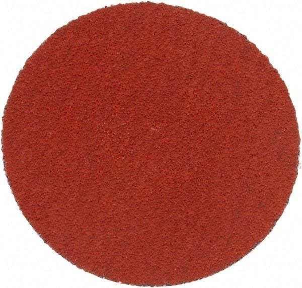 3M - 2" Disc Diam, 120 Grit, Ceramic Quick Change Disc - Type S Attaching System, Coated, Orange, Fine Grade, 25,000 RPM, 777F Series - USA Tool & Supply