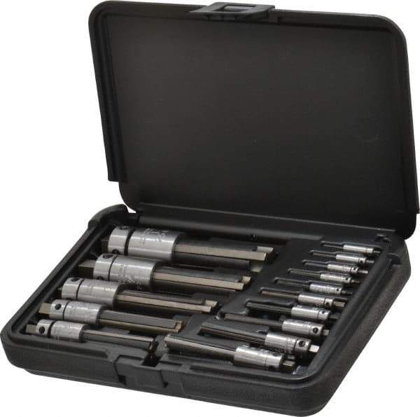 Walton - #4 to 1" Tap Extractor Set - 3, 4 Flutes, 15 Pieces - USA Tool & Supply