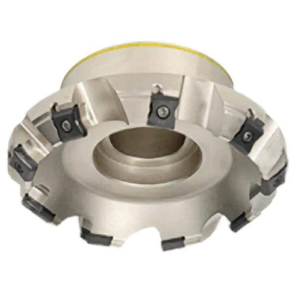 Iscar - 120mm Cut Diam, 32mm Arbor Hole, 7.5mm Max Depth of Cut, 45° Indexable Chamfer & Angle Face Mill - 12 Inserts, LN.. 1506.. Insert, Left Hand Cut, 12 Flutes, Series TangMill - USA Tool & Supply