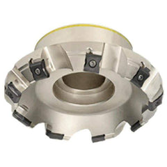 Iscar - 3.79" Cut Diam, 1" Arbor Hole, 0.295" Max Depth of Cut, 45° Indexable Chamfer & Angle Face Mill - 6 Inserts, LN.. 1506.. Insert, Right Hand Cut, 6 Flutes, Series TangMill - USA Tool & Supply