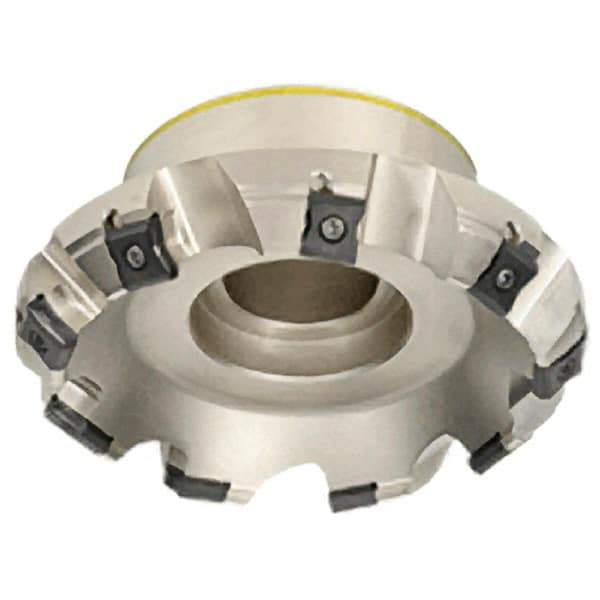 Iscar - 8" Cut Diam, 2-1/2" Arbor Hole, 0.295" Max Depth of Cut, 45° Indexable Chamfer & Angle Face Mill - 14 Inserts, LN.. 1506... Insert, Right Hand Cut, 14 Flutes, Series F45LN - USA Tool & Supply