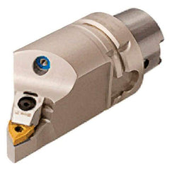 Iscar - Right Hand Cut, Size HSK A63, WN.. Insert Compatiblity, Internal or External Modular Turning & Profiling Cutting Unit Head - 25mm Ctr to Cutting Edge, 110mm Head Length, Through Coolant, Series Multi-Wedge - USA Tool & Supply