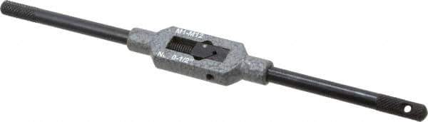 Interstate - 1/8 to 3/8" Tap Capacity, Straight Handle Tap Wrench - 8" Overall Length - USA Tool & Supply