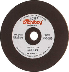 Cratex - 4" Diam x 1/2" Hole x 1/8" Thick, 46 Grit Surface Grinding Wheel - Coarse Grade - USA Tool & Supply