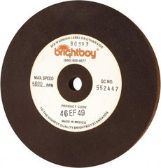 Cratex - 6" Diam x 1/2" Hole x 1/2" Thick, 46 Grit Surface Grinding Wheel - Coarse Grade - USA Tool & Supply