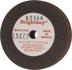 Cratex - 2" Diam x 1/4" Hole x 1/2" Thick, 46 Grit Surface Grinding Wheel - Coarse Grade - USA Tool & Supply