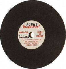 Cratex - 3" Diam x 1/4" Hole x 1/8" Thick, 46 Grit Surface Grinding Wheel - Coarse Grade - USA Tool & Supply