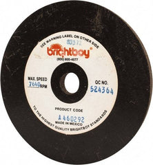 Cratex - 4" Diam x 1/2" Hole x 1/4" Thick, 46 Grit Surface Grinding Wheel - Coarse Grade - USA Tool & Supply