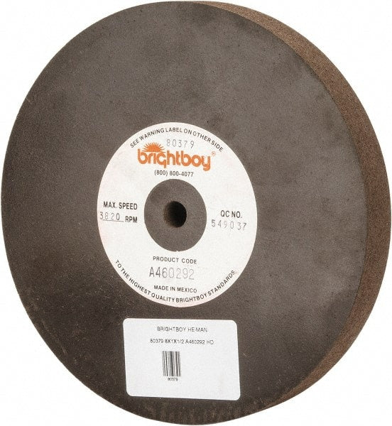 Cratex - 8" Diam x 1/2" Hole x 1" Thick, 46 Grit Surface Grinding Wheel - USA Tool & Supply