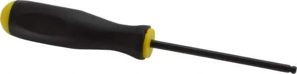 Bondhus - 3/16" Hex Ball End Driver - 3.8" Blade Length, Ergonomic Molded Cushion Grip Handle, 204mm OAL - USA Tool & Supply