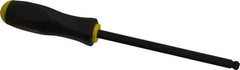 Bondhus - 3/8" Hex Ball End Driver - 6.6" Blade Length, Ergonomic Molded Cushion Grip Handle, 287mm OAL - USA Tool & Supply