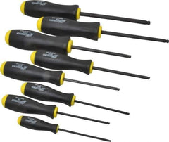 Bondhus - 8 Piece, 7/64 to 5/16" Ball End Hex Driver Set - Comes in Vinyl Pouch - USA Tool & Supply